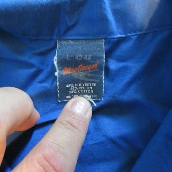 Mens Vtg MacGregor USA America 1/4 Zip Windbreaker Jacket Sz L - Picture 4 of 5